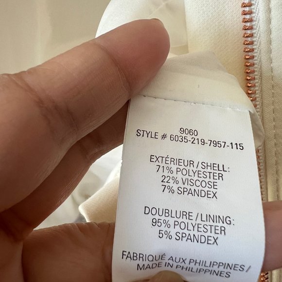 Cream Blazer from Melanie Lyne in a size 12. - Picture 5 of 5